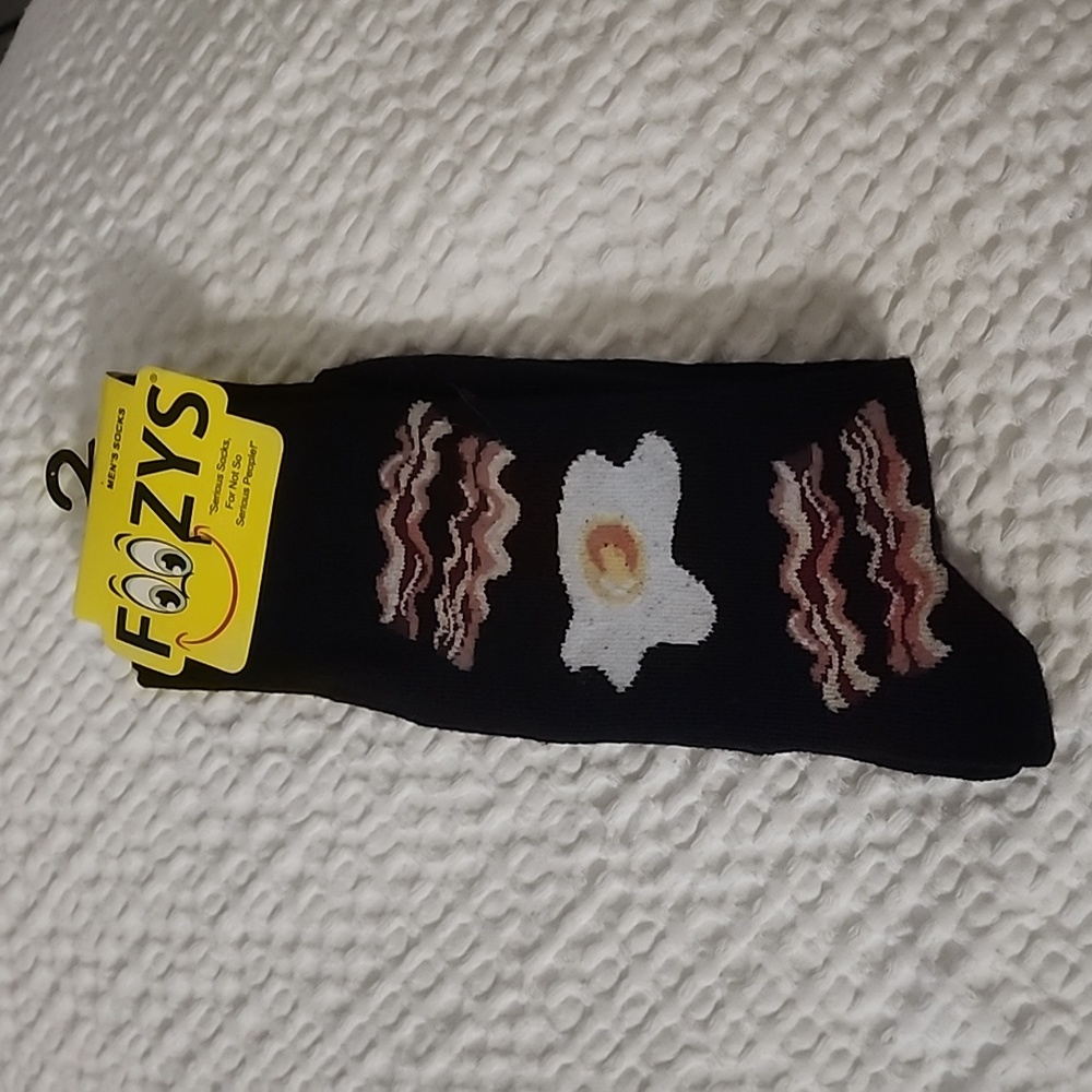 3/$20 Foozy Funny Breakfast Socks!